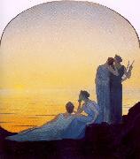 Osbert, Alphonse Evening in Antiquity oil painting